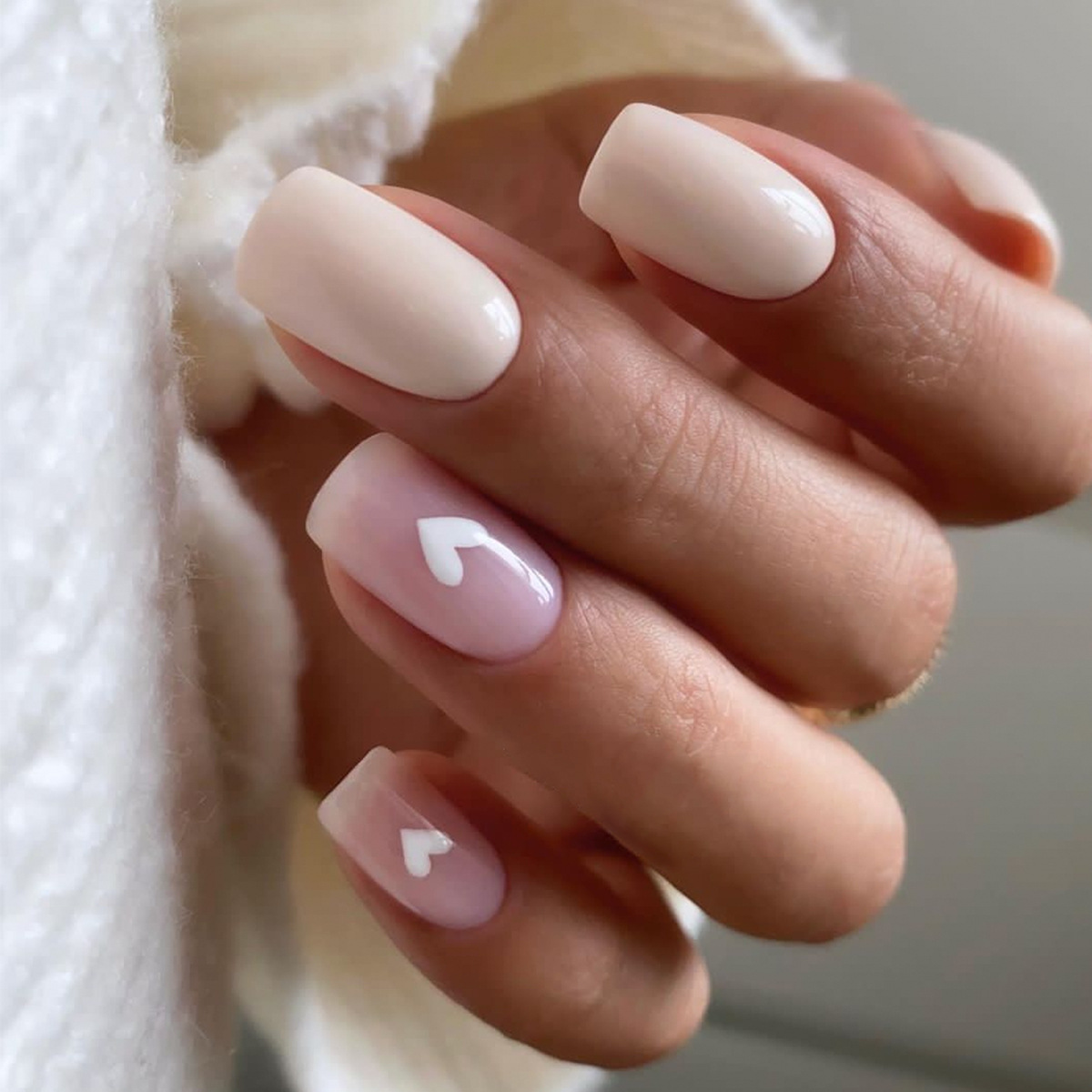 Nail Art Natural - 24Pcs Love Rainbow Press on Nails