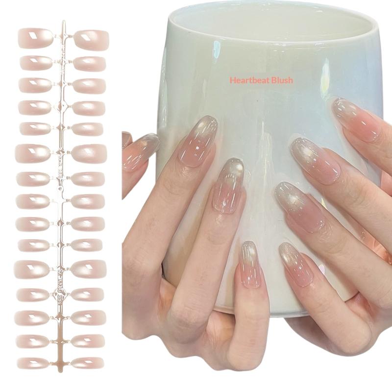 Nail Art Xs - 30Pcs XS/S/M Mix Size Nude Artificial
