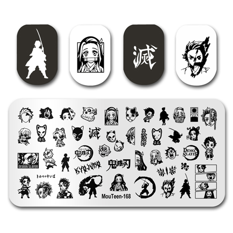 Nail Stamping Plate - Anime Nail Stamping Plate Demon Slayer