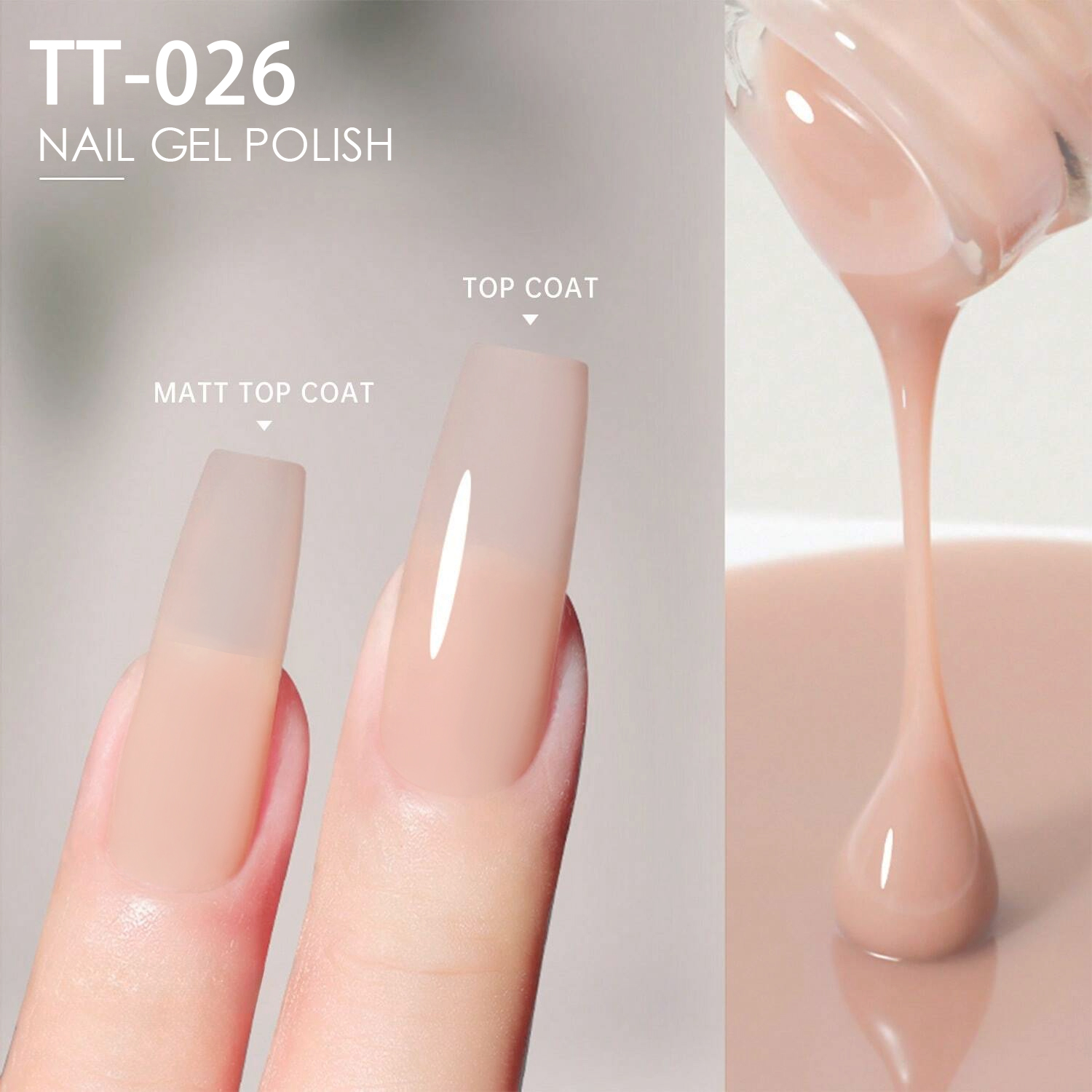 Nail Art Natural Pink - TARTU 8ml Semi Permanent Jelly Gel