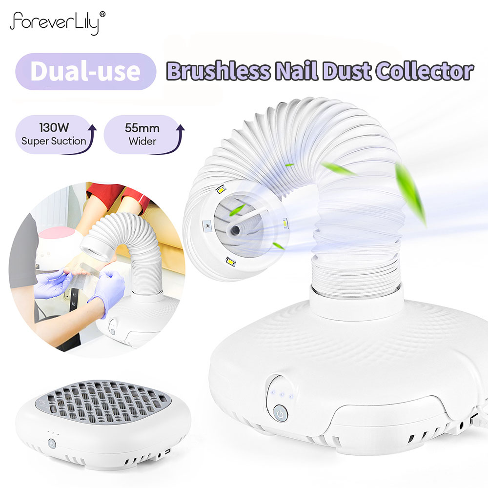 Nail Art Kaki - 130W Double Use Nail Dust Collector