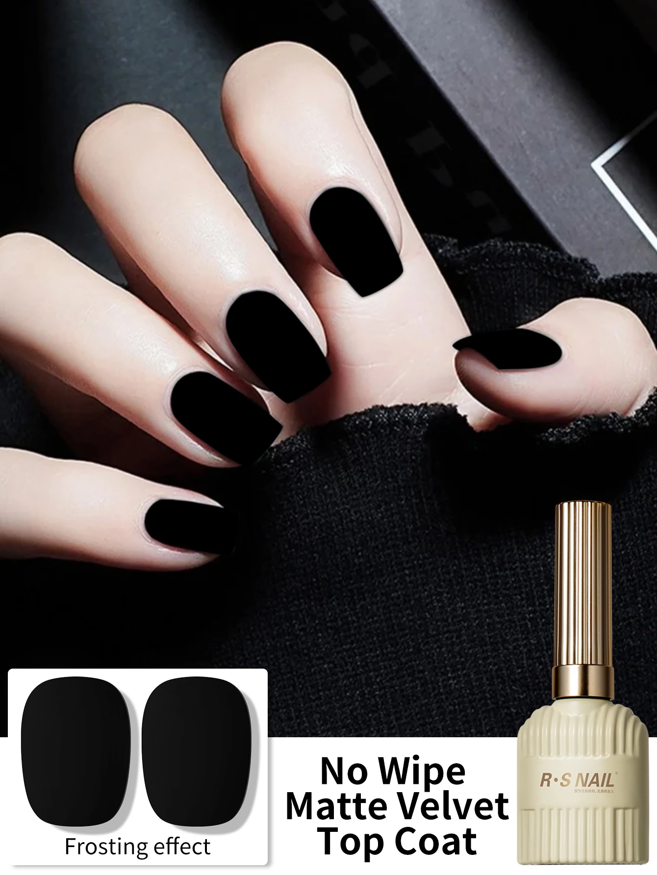 Gel Top Coat - RSNAIL 12g Velvet Matte Top Coat