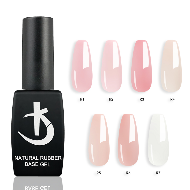 Nail Art Natural Pink - Milky White Rubber Base Gel Polish