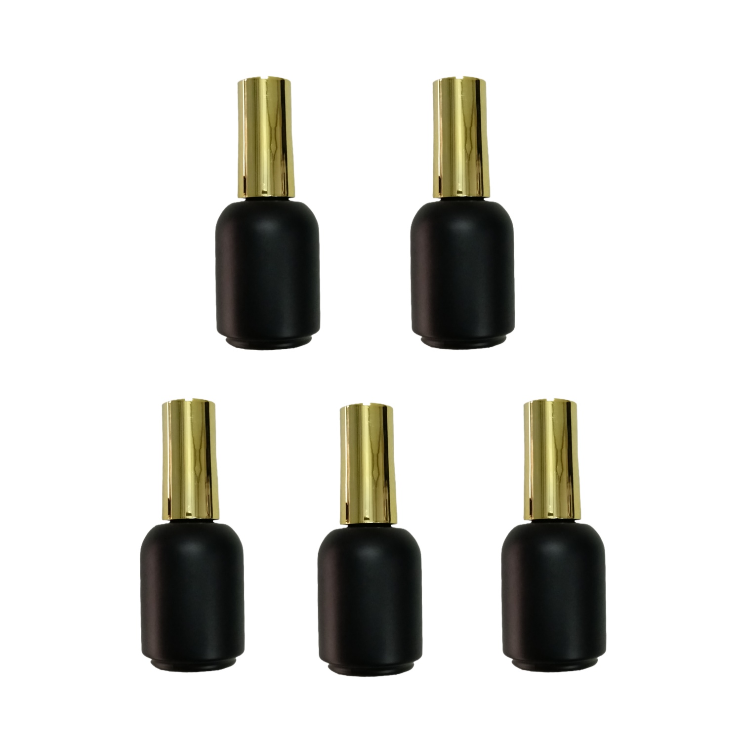 Nail Art Kaki - 20ML 5 Pieces Empty Black Glass