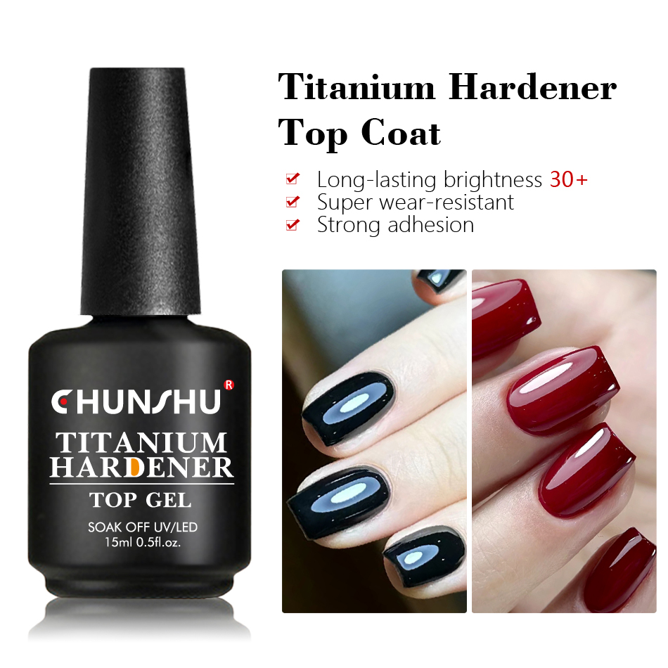 Gel Top Coat - CHUNSHU Titanium Top Coat High-capacity 15ml