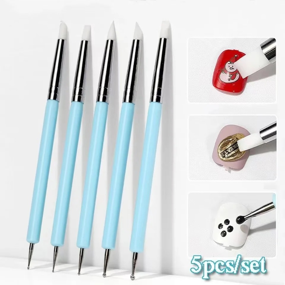 Nail Art Kaki - 5PCS Silicone Clay Sculpting Tool for