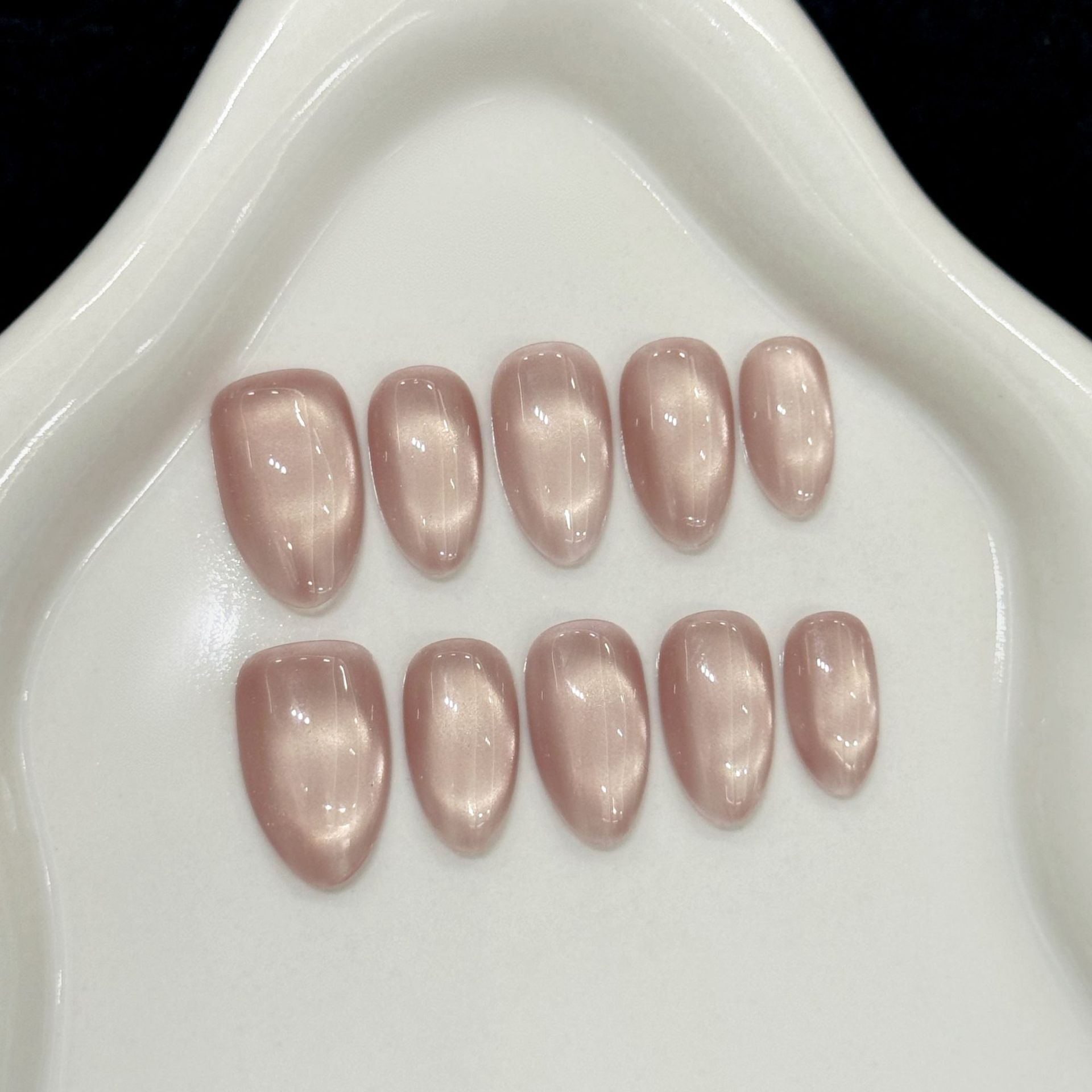 Nail Art Xs - 10pcs Handmade Press On Nails Solid