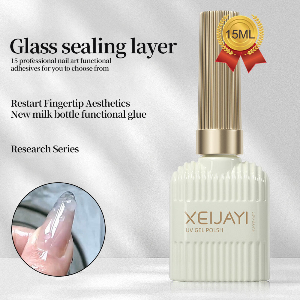 Gel Top Coat - 15ml Glass Sealing Layer Top Coat