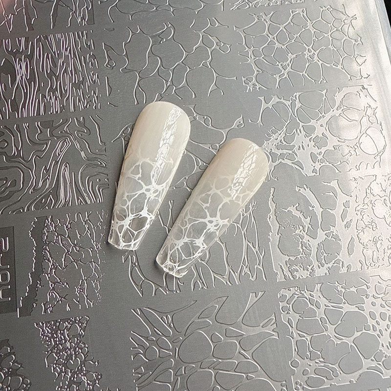 Nail Stamping Plate - NAIL ART STAMPING PLATES BUBBLES TEMPLATES