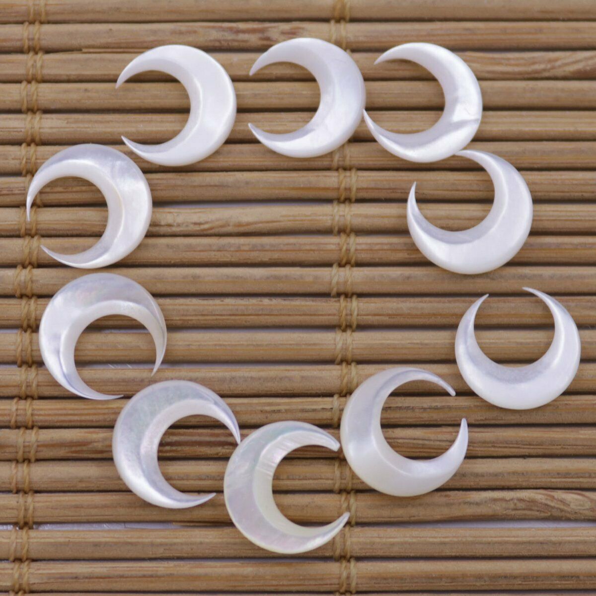 Nail Art Natural - 10 PCS Nail 3D Art Moon