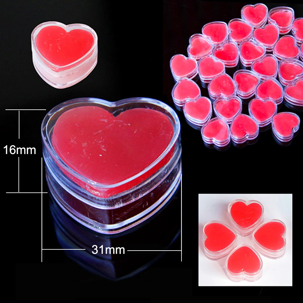 3/6pcs Heart-Shape Diamond Pai - Nail Art Painting recension och pris