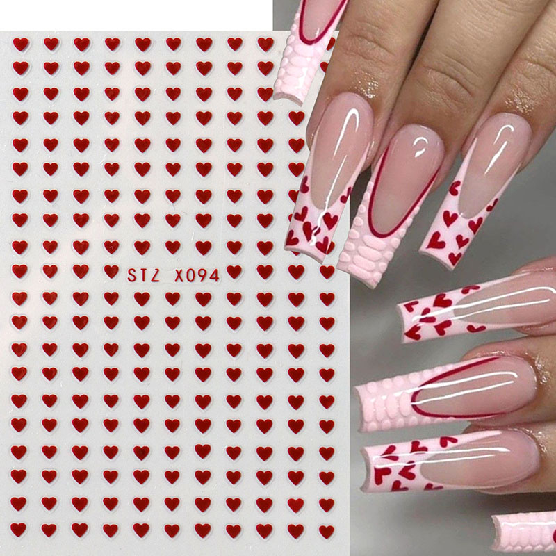 2pcs Mini Love Heart Nail Art  - Nail Art Valentine recension och pris