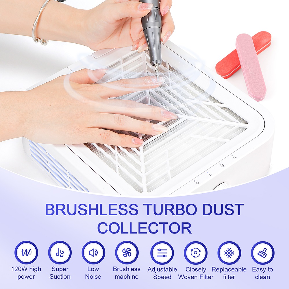 120W Powerful Nail Dust Collec - Nail Art Kaki recension och pris