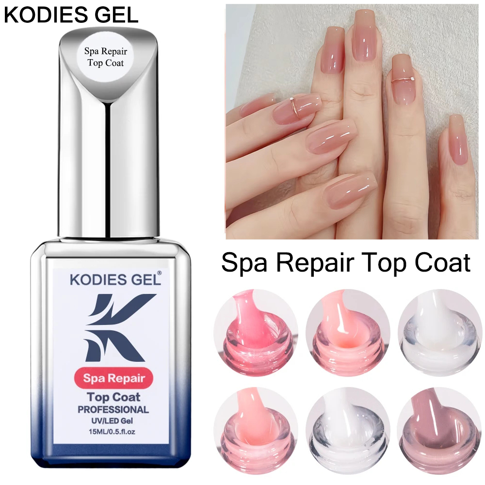 KODIES GEL Milky White Top Coa - Gel Top Coat recension och pris