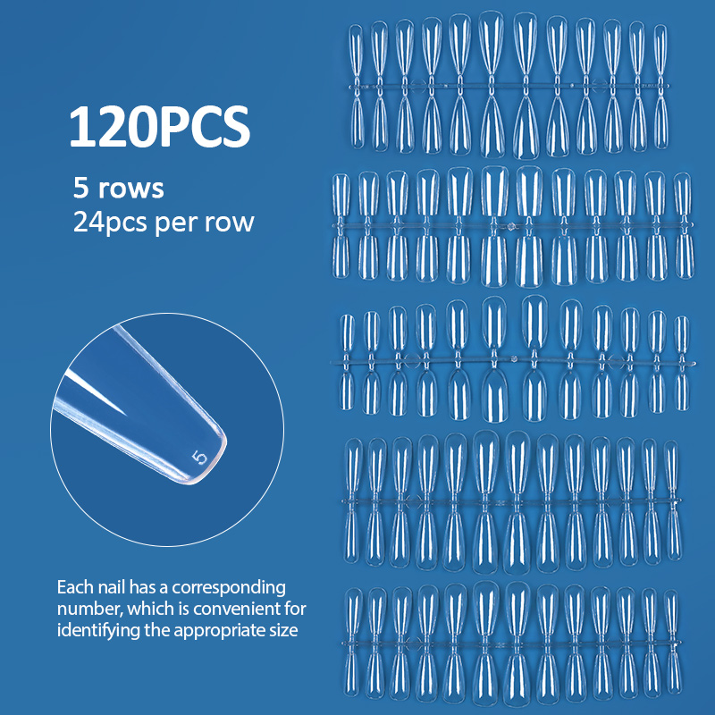 120pcs False Nails Press on Ac - Nail Art Xs recension och pris
