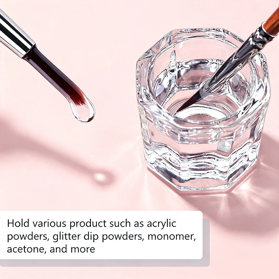Clear Crystal Glass Dappen Dis - Acrylic Powder Clear recension och pris