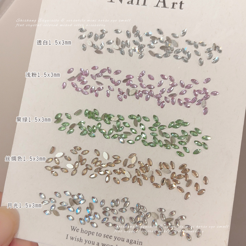 300/1440Pcs Mini flat back Mar - Nail Art Xs recension och pris