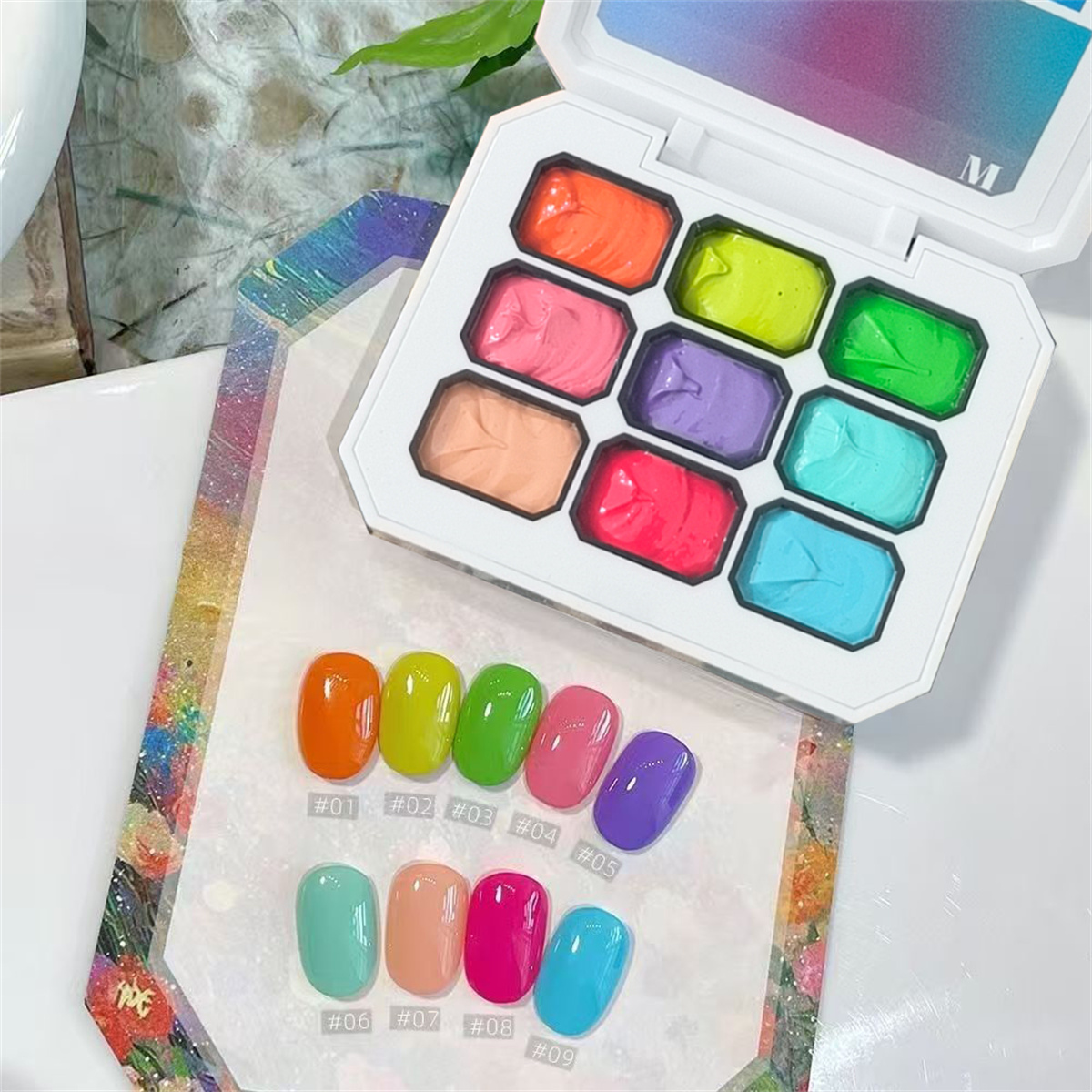 1pc 9-color Solid Nail Polish  - Nail Art Painting recension och pris