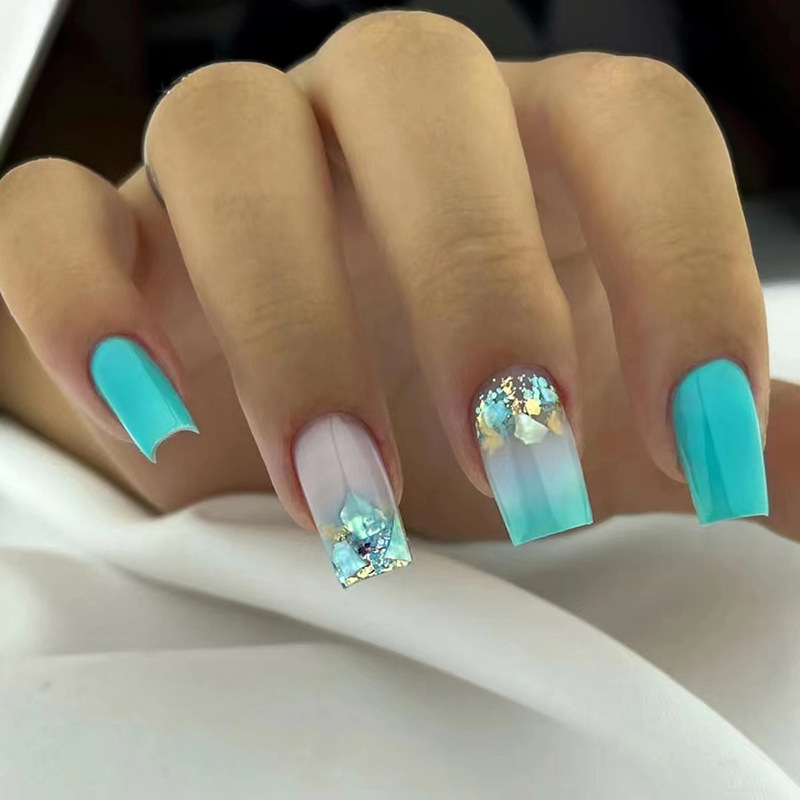 24Pcs Love Rainbow Press on Na - Nail Art Natural recension och pris