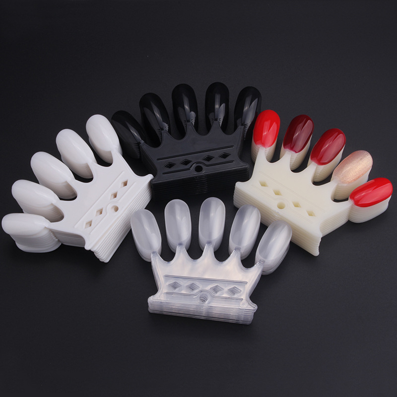 50pcs Crown Shape False Nail T - Nail Art Natural recension och pris