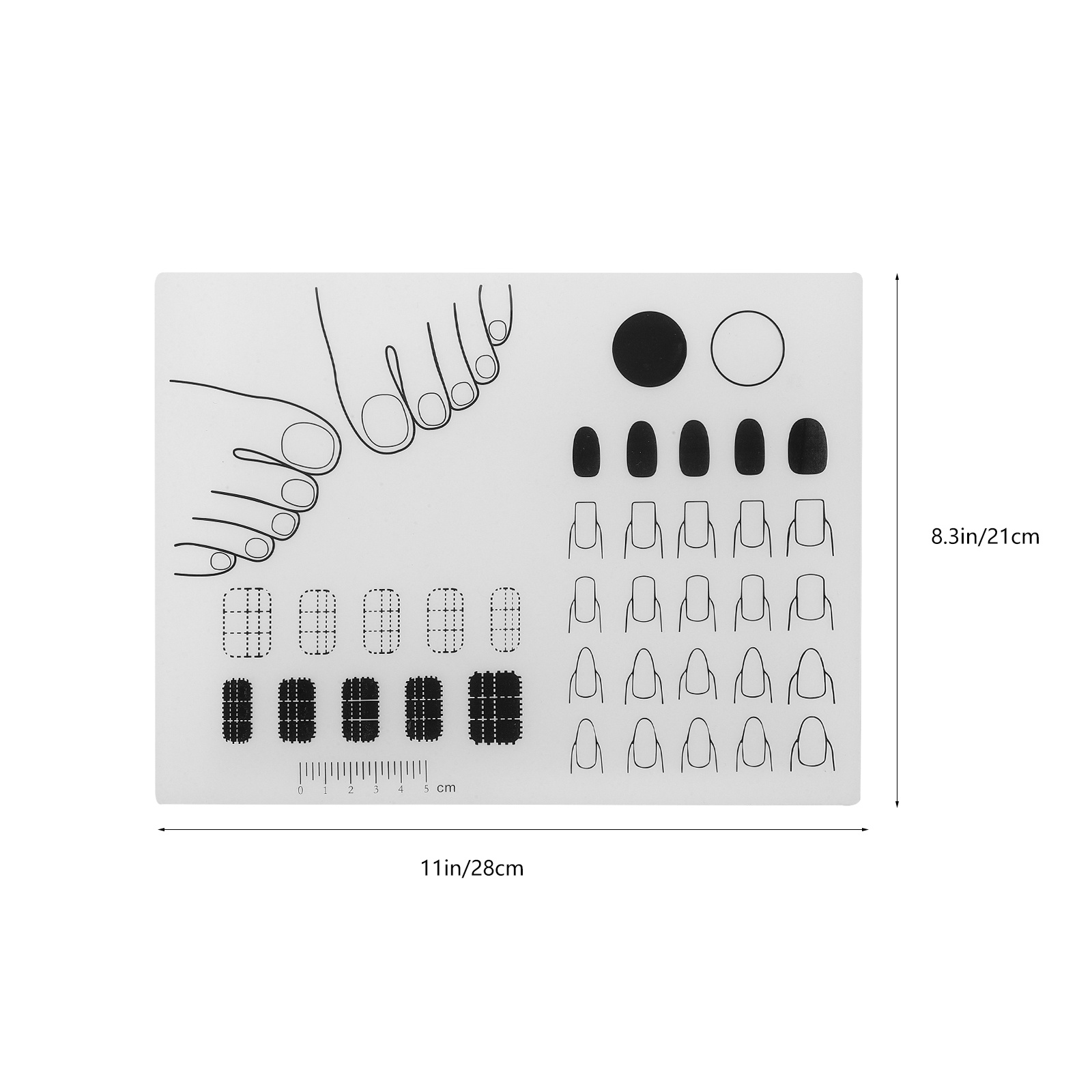 Nail Art Stamping Mat Silicone - Nail Stamping Plate recension och pris