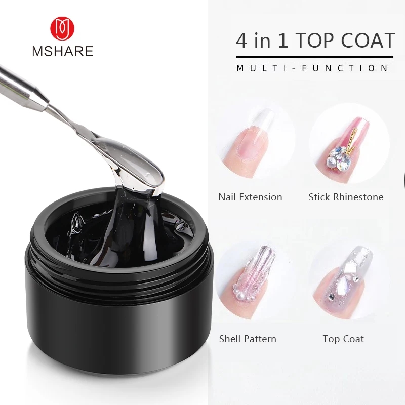 MSHARE 150ML Rhinestones Top C - Gel Top Coat recension och pris