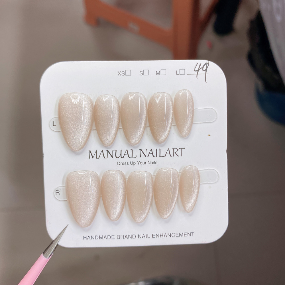 10pc French Almond Shape Cat's - Nail Art Xs recension och pris