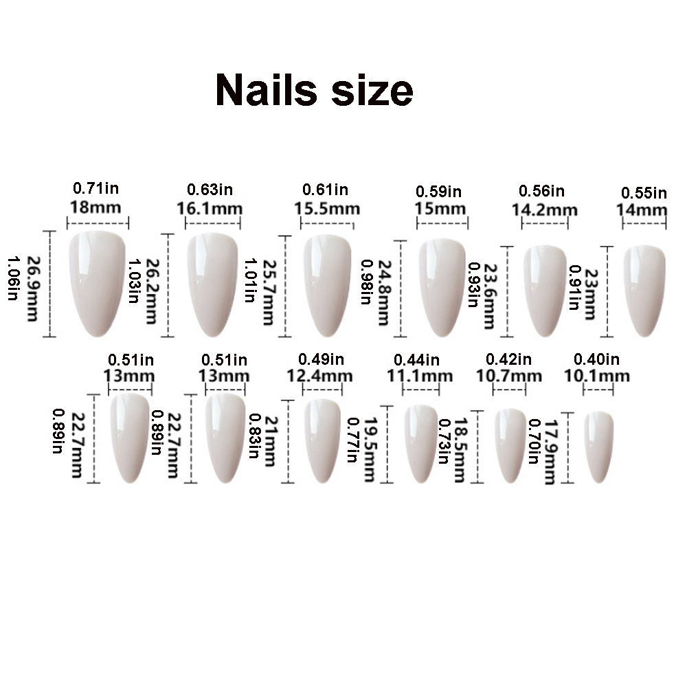 3D flowers fake nails with glo - Nail Art Press On recension och pris