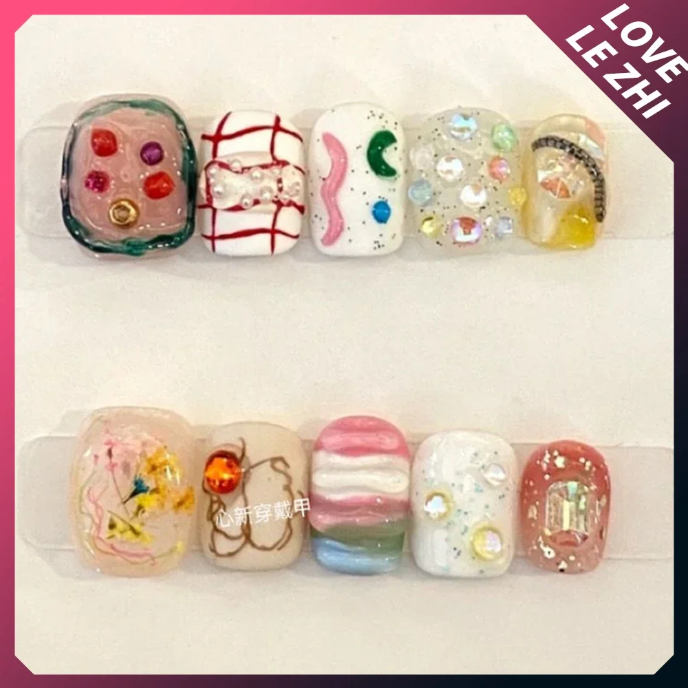 10Pcs Diy Creativity Funny Mas - Nail Art Xs recension och pris