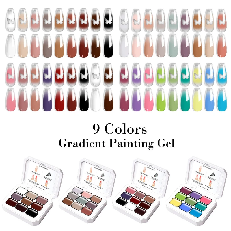 Mini 9 Grid Pat Painting Gel N - Nail Art Painting recension och pris