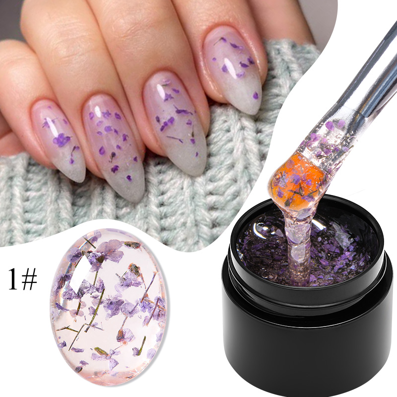 MEET ACROSS 5ml Pink Dried Flo - Nail Art Natural Pink recension och pris