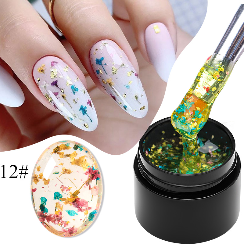 MEET ACROSS 5ml Pink Dried Flo - Nail Art Natural Pink recension och pris