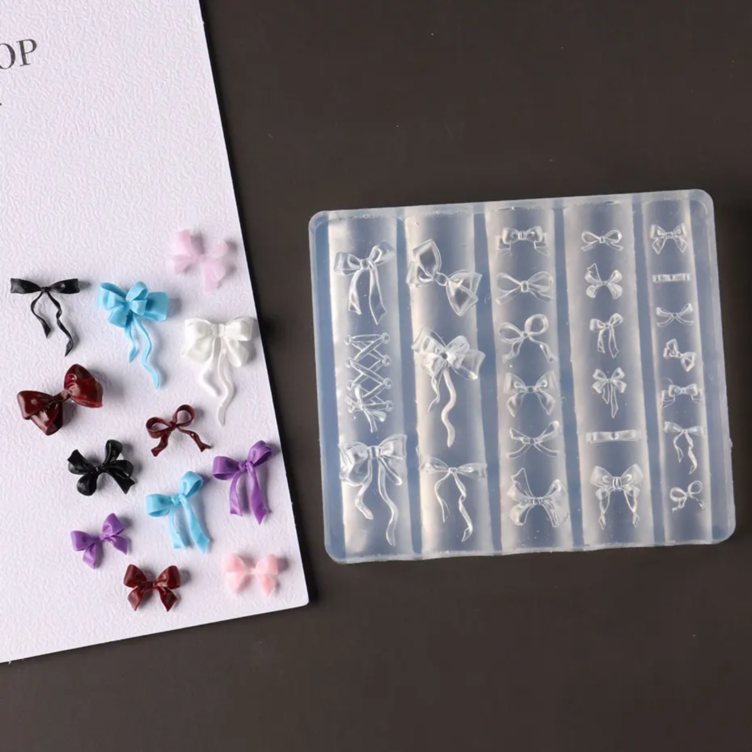 3D Bowknot Silicone Nail Mold  - Nail Stamping Plate recension och pris