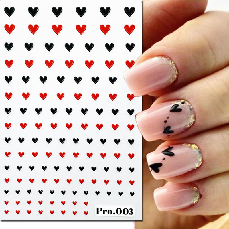 5d Embossed Nail Art Stickers  - Nail Art Valentine recension och pris