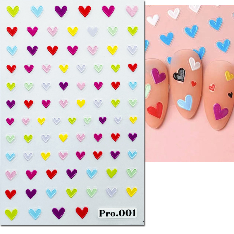 5d Embossed Nail Art Stickers  - Nail Art Valentine recension och pris