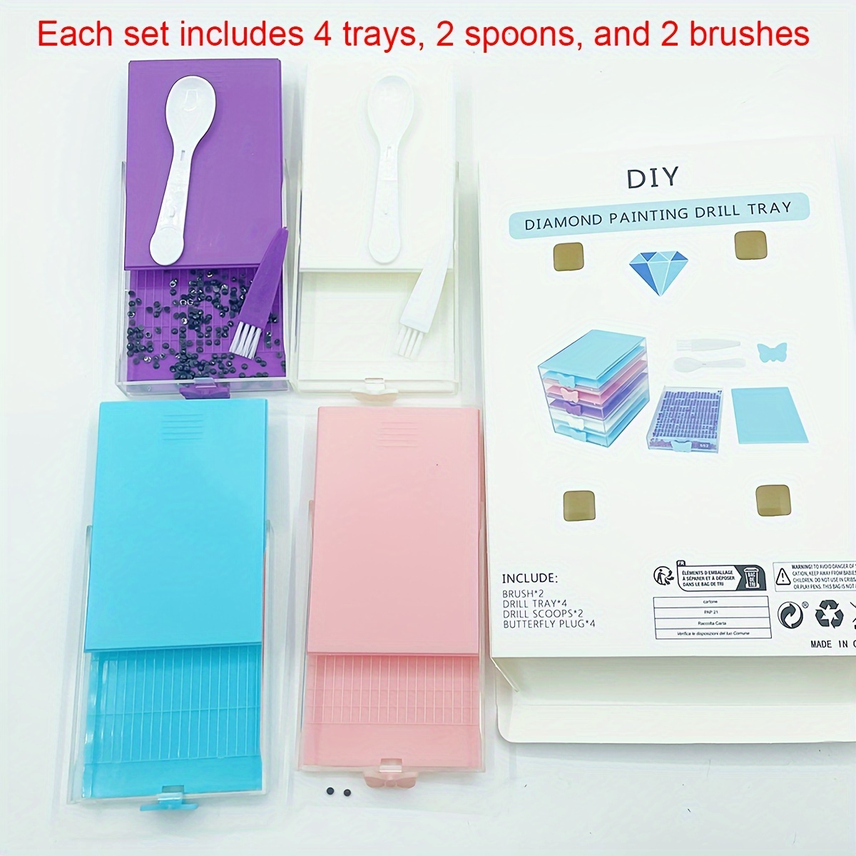 4pcs/Box Diamond Painting Tool - Nail Art Painting recension och pris
