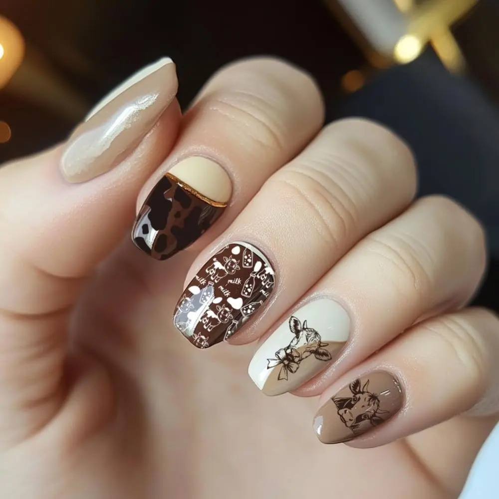 3pcs Cow-Theme Nail Stamping P - Nail Stamping Plate recension och pris