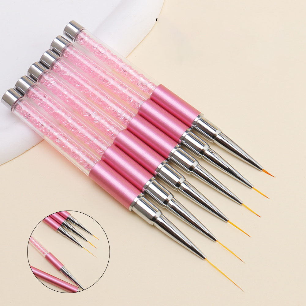 6pcs/Set Acrylic French Stripe - Nail Art Kaki recension och pris
