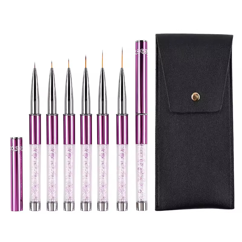 6pcs/Set Acrylic French Stripe - Nail Art Kaki recension och pris