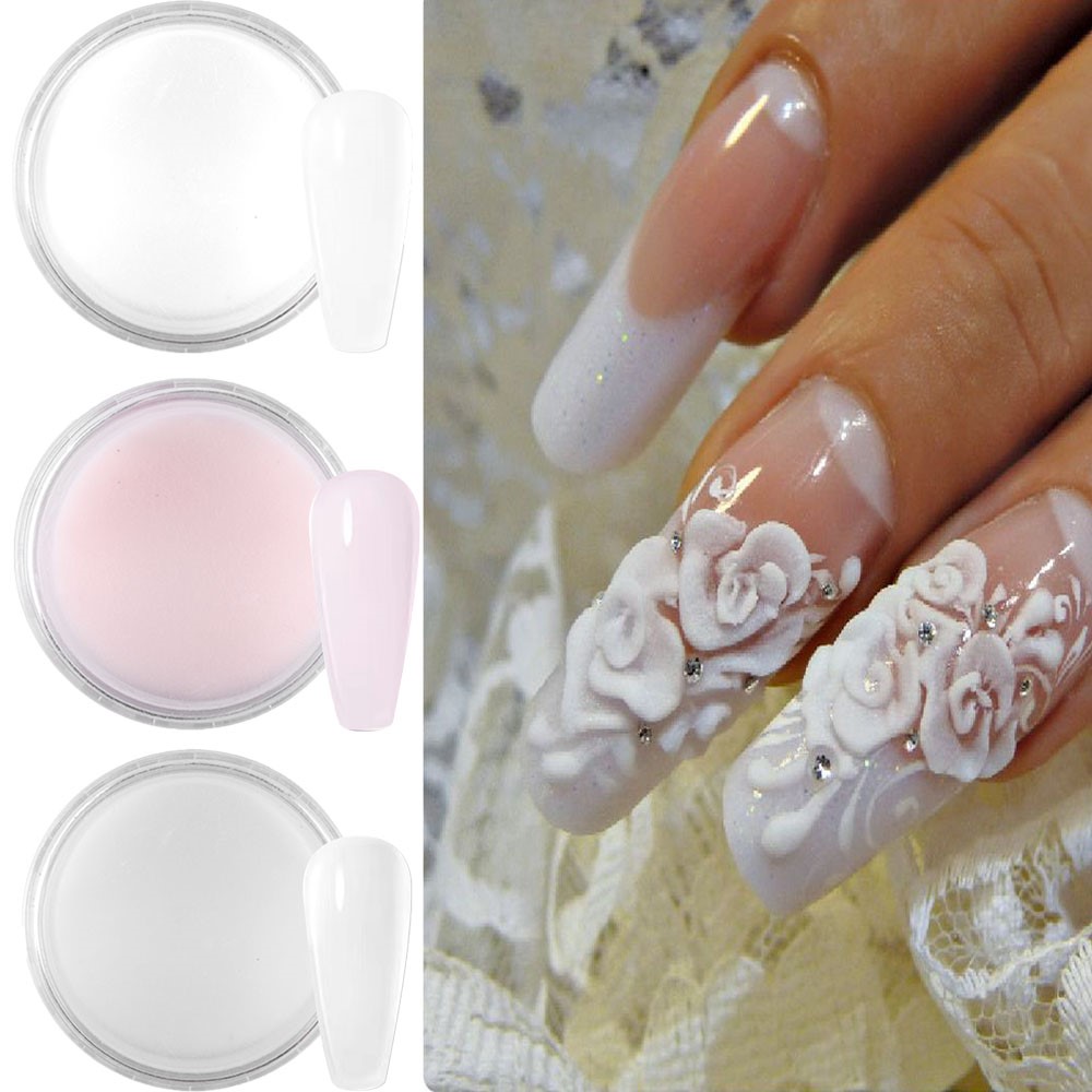 10g/bottle Professional Acryli - Acrylic Powder Clear recension och pris