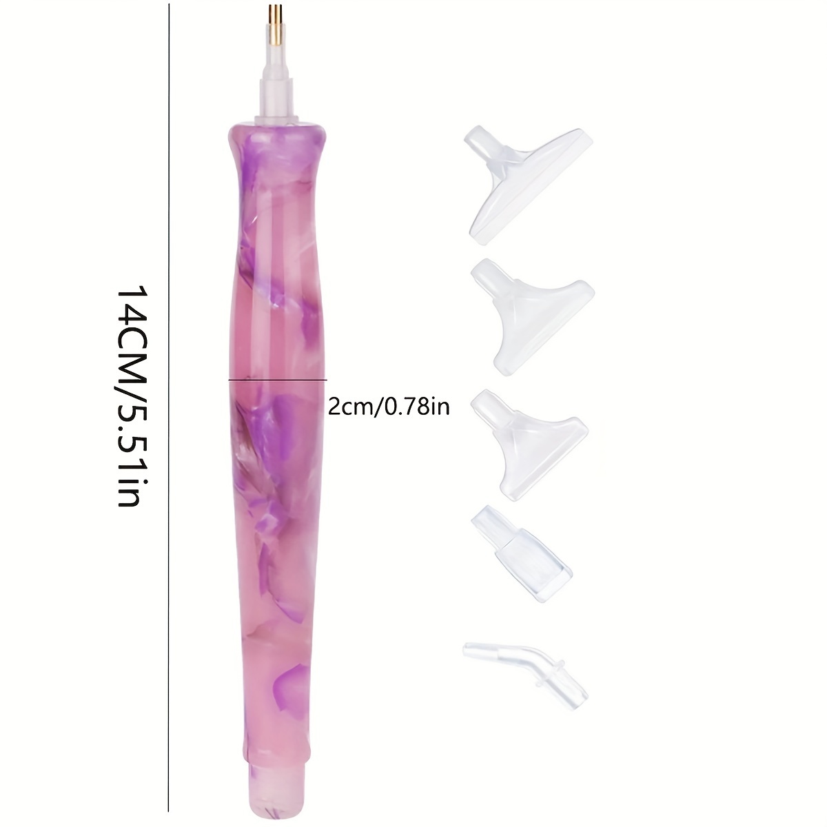 1pc Random Color Resin Retro D - Nail Art Painting recension och pris