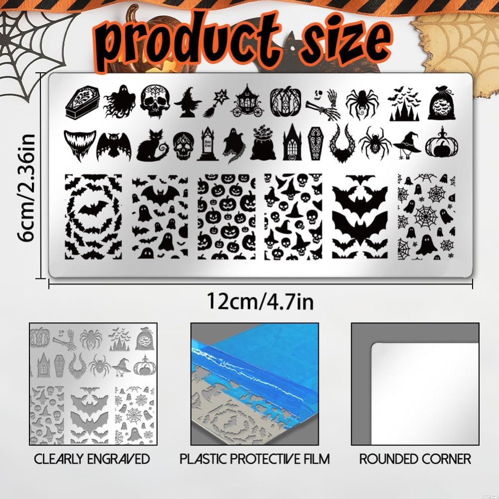 Stainless Steel DIY Nail Art T - Nail Stamping Plate recension och pris