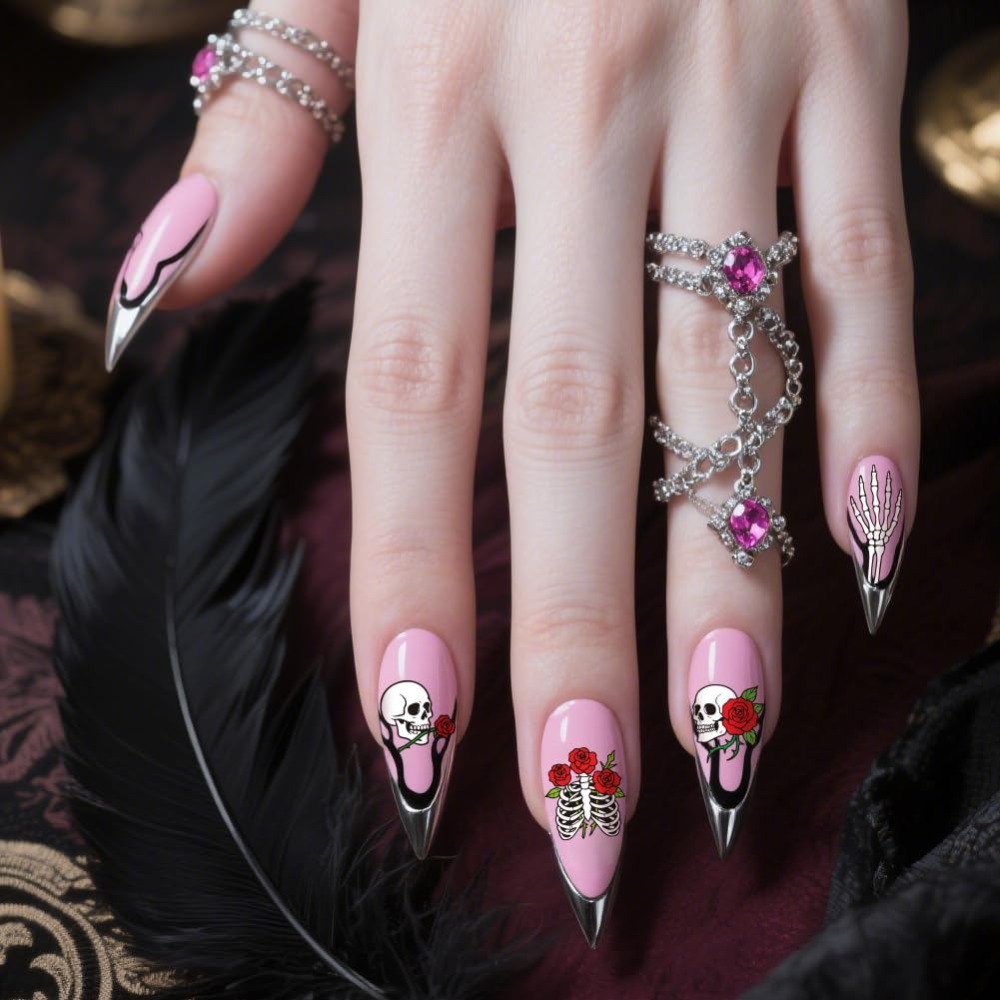 3pcs Skull Nail Stamping Plate - Nail Stamping Plate recension och pris