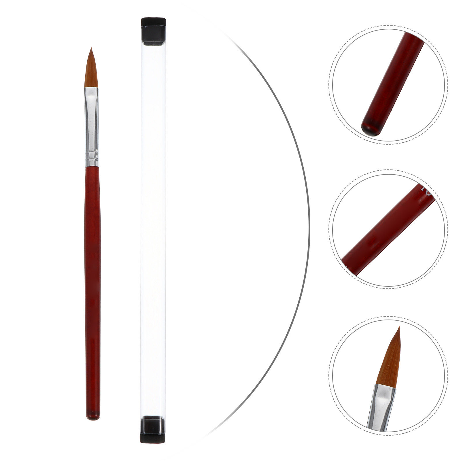 Professional Nail Art Pen Brus - Nail Art Natural recension och pris