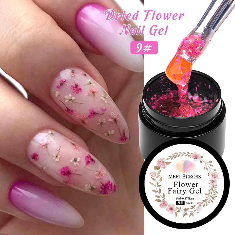 5ml Pink Dried Flower Nail Gel - Nail Art Natural Pink recension och pris