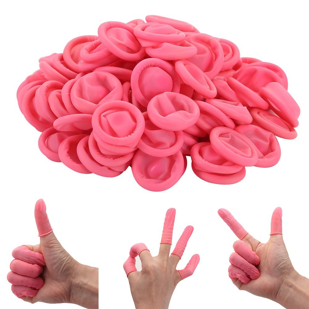100PCS Disposable Finger Cover - Nail Art Natural recension och pris