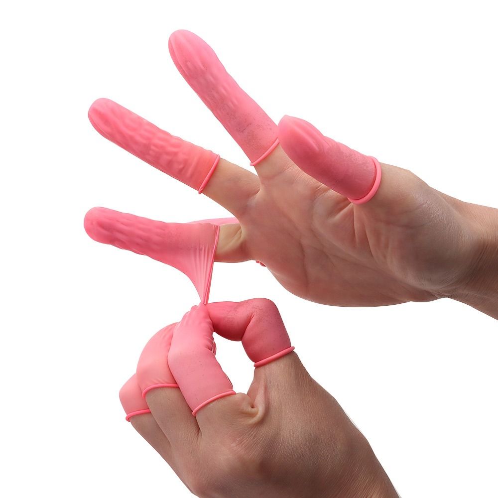 100PCS Disposable Finger Cover - Nail Art Natural recension och pris