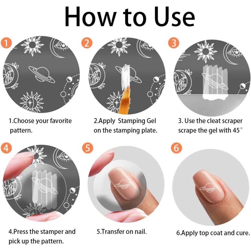 3pcs Texture Nail Stamping Pla - Nail Stamping Plate recension och pris