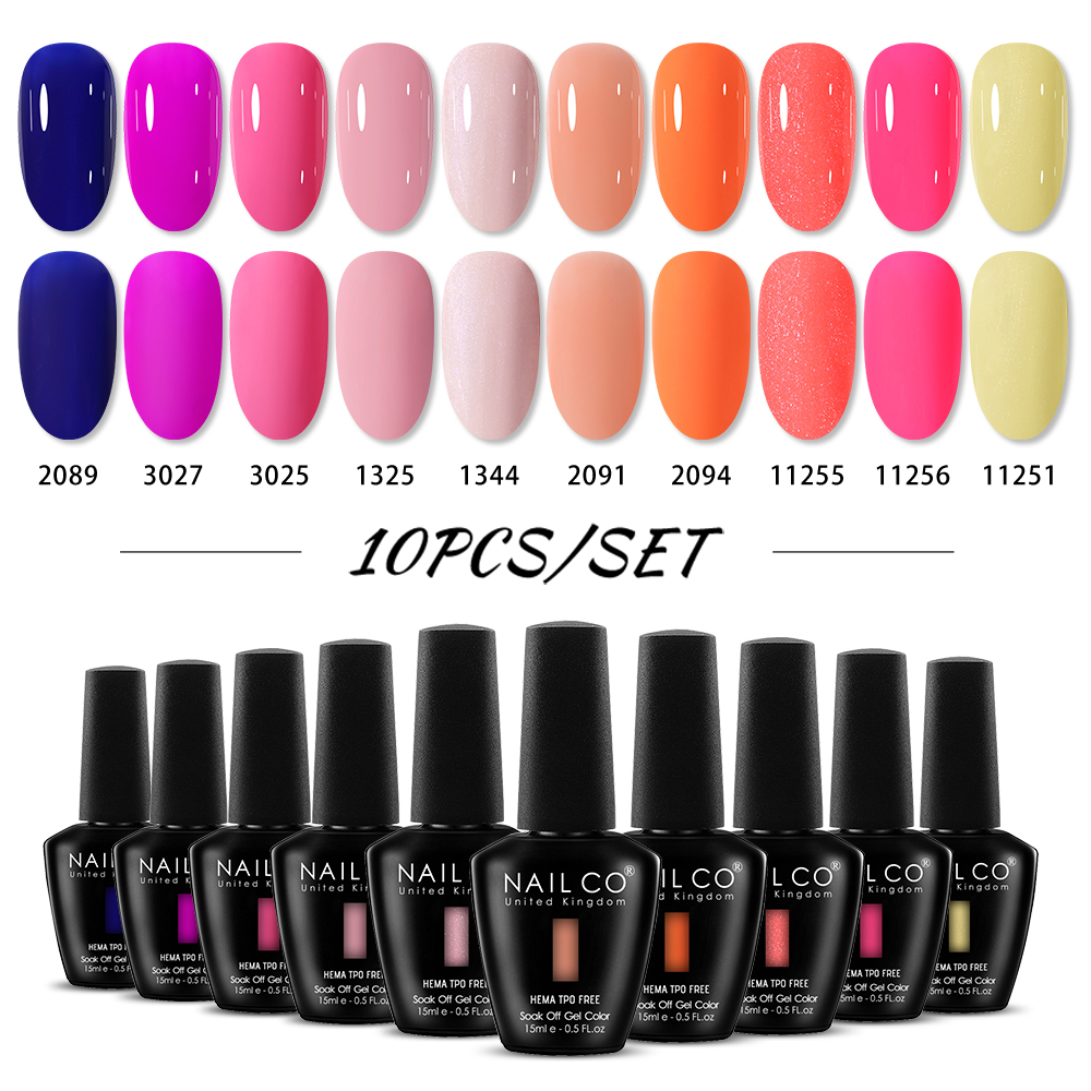 NAILCO 15ml 10pcs/Set HEMA TPO - Nail Art Natural Pink recension och pris