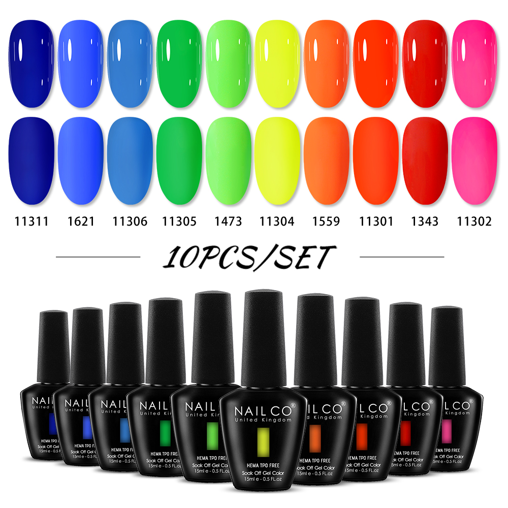 NAILCO 15ml 10pcs/Set HEMA TPO - Nail Art Natural Pink recension och pris